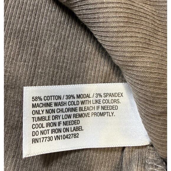 A New Day Womens Ribbed Crew Neck Short Sleeve T Shirt Brown Size M - Picture 6 of 6